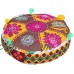 16" Round Seat Floor Cushion Ottoman Pouf Stool Cover INDIAN Bohemian Decor   252934080127